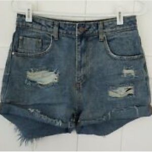 Women’s Mustard Seed High Rise Denim Shorts.